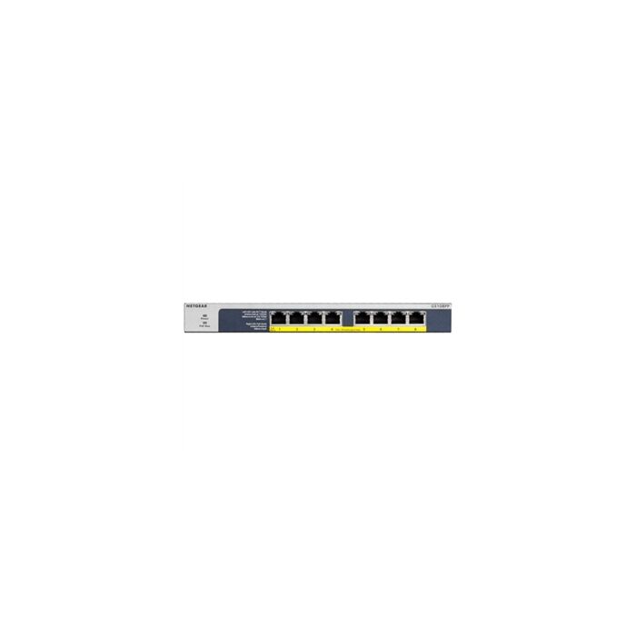 Netgear GS108PP 8-Port [GS108PP-100AJS] Gigabit Ethernet POE+ Unmanaged Switch