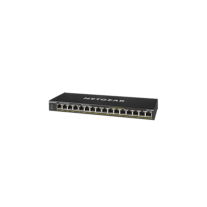 Netgear GS316PP SOHO 16-port PoE+ Gigabit Unmanaged Switch [GS316PP-100AJS]