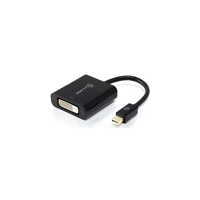 ALOGIC [MDP-DVBK-ACO] Elements 20cm Mini DisplayPort to DVI Adapter - Male to Female