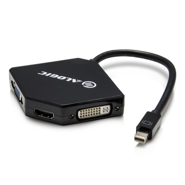 Alogic [MDP-VGDVHD-ADP] 25cm Mini Display Port to HDMI/VGA/DVI