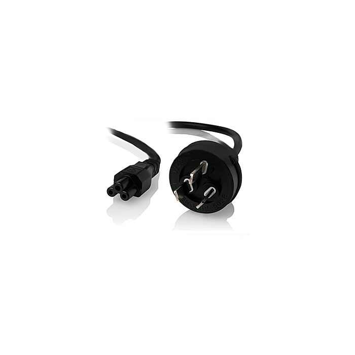 ALOGIC 1m Aus 3 Pin Mains Plug to IEC C5 [MF-AUS3PC5-01] M2F