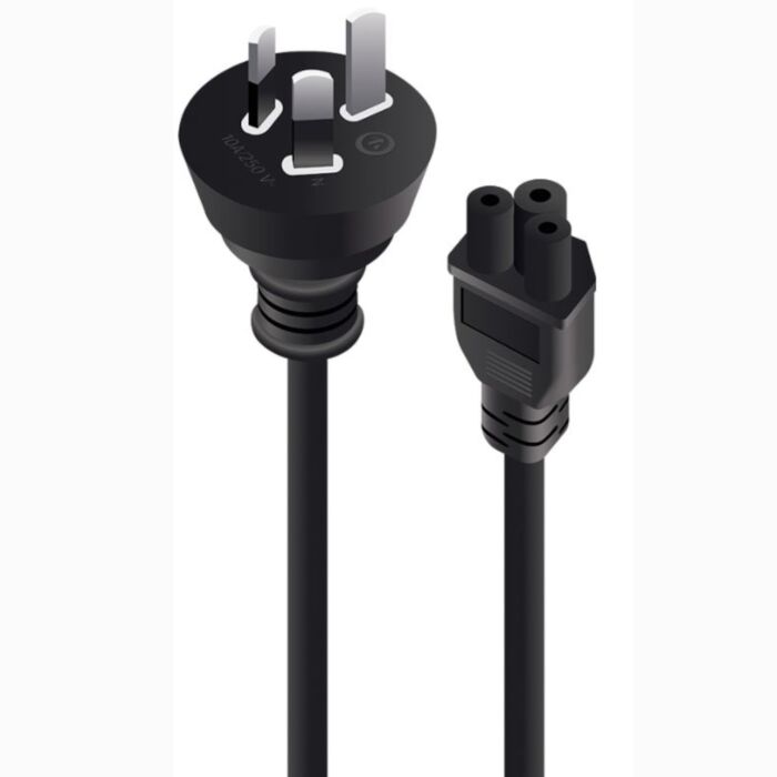 ALOGIC 0.5m Aus 3 Pin Mains Plug to IEC C5 - Male to Female [MF-AUS3PC5-0.5]