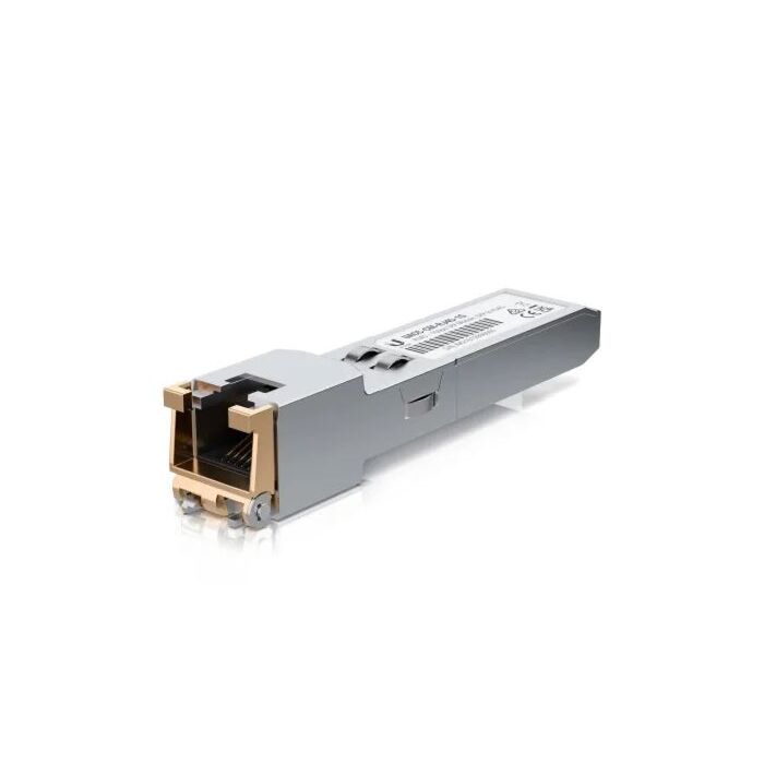 Ubiquiti SFP to RJ45 Transceiver Module, 1000Base-T Copper SFP Transceiver, 1Gbps Throughput Rate, Supports Up to 100m [UACC-CM-RJ45-1G]