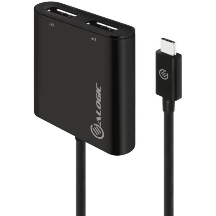 Alogic USB-C to Dual DisplayPort Adapter - 4K - 30 Hz [UC2DP-ADP]