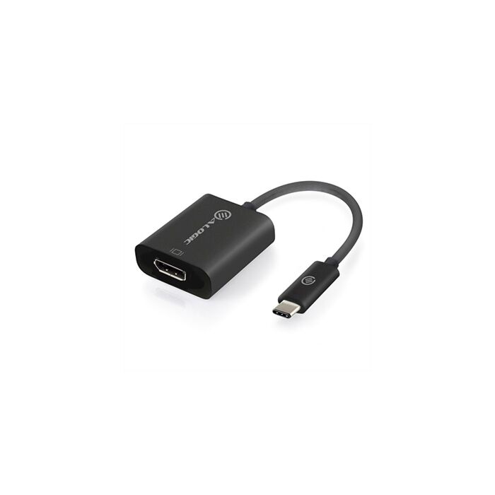 ALOGIC 10cm USB-C to DisplayPort Adapter with 4K2K Support, Black Color, Box Packaging [UCDP-ADP]