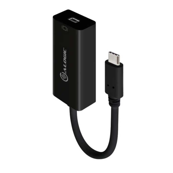 ALOGIC UCMDP-ADP 10cm USB-C to Mini DisplayPort Adapter with 4K2K Support- Black