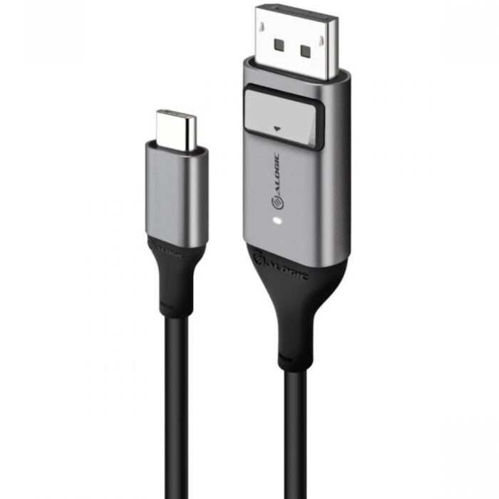 ALOGIC USB-C (Male) to DisplayPort (Male) Cable - Ultra Series - 4K 60Hz -Space Grey - 1m [ULCDP01-SGR]