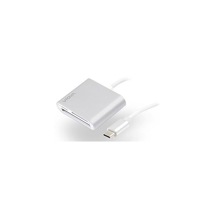 ALOGIC [VPLUCMCR] USB-C Multi Card Reader - Micro SD, SD & Compact Flash - VROVA Plus Series Aluminium Unibody