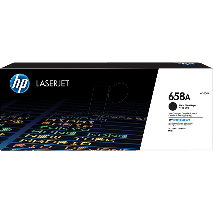 HP #658A Black Toner W2000A