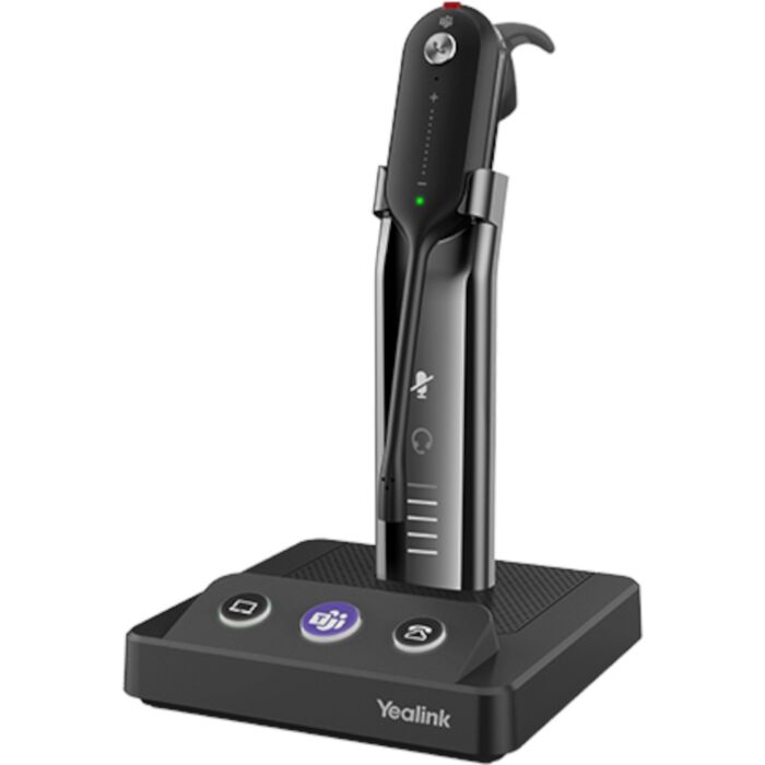 Yealink WH63-E2 DECT Wireless MS Convertible Headset with Base [WH63-E2-MS]