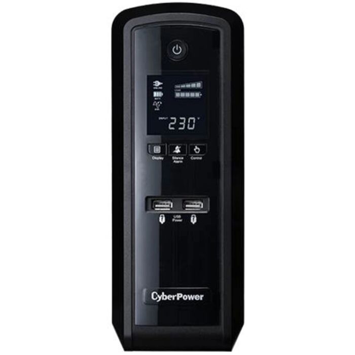 CyberPower PFC Sinewave CP1300EPFCLCDA Line-interactive 1.30 kVA/780 W TowerUPS CyberPower PFC Sinewave CP1300EPFCLCDA Line-interactive 1.30 kVA/780 W TowerUPS