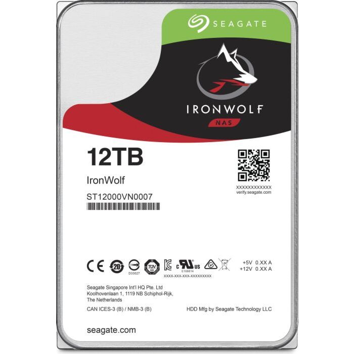 Seagate IronWolf 12TB [ST12000VN0008] NAS Hard Drive