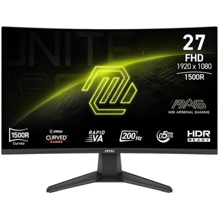 MSI MAG 276CF E20 27" 200Hz FHD Rapid VA Curved Gaming Monitor MSI MAG 276CF E20 27" 200Hz FHD Rapid VA Curved Gaming Monitor