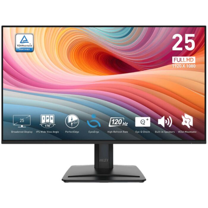 MSI PRO MP251L E2 24.5" FHD IPS 120Hz 1ms Monitor - Black MSI PRO MP251L E2 24.5" FHD IPS 120Hz 1ms Monitor - Black