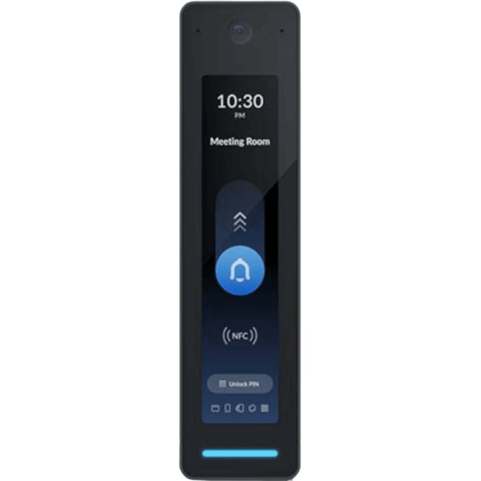 Ubiquiti UniFi Access Reader G2 Professional - Black [UA-G2-Pro-Black] 2-Way Intercom, Unlock Via NFC or Unifi Identity, IP55 Weather Resistance, Pin Unlock