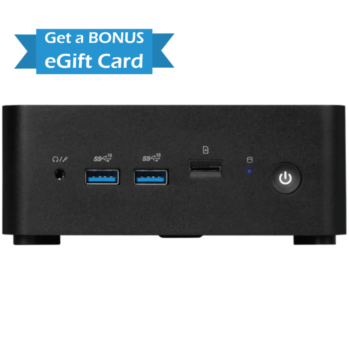 MSI Cubi NUC 1M Mini PC Kit Bundle [CUBI NUC 1M-001BAU-16-1TB] 
