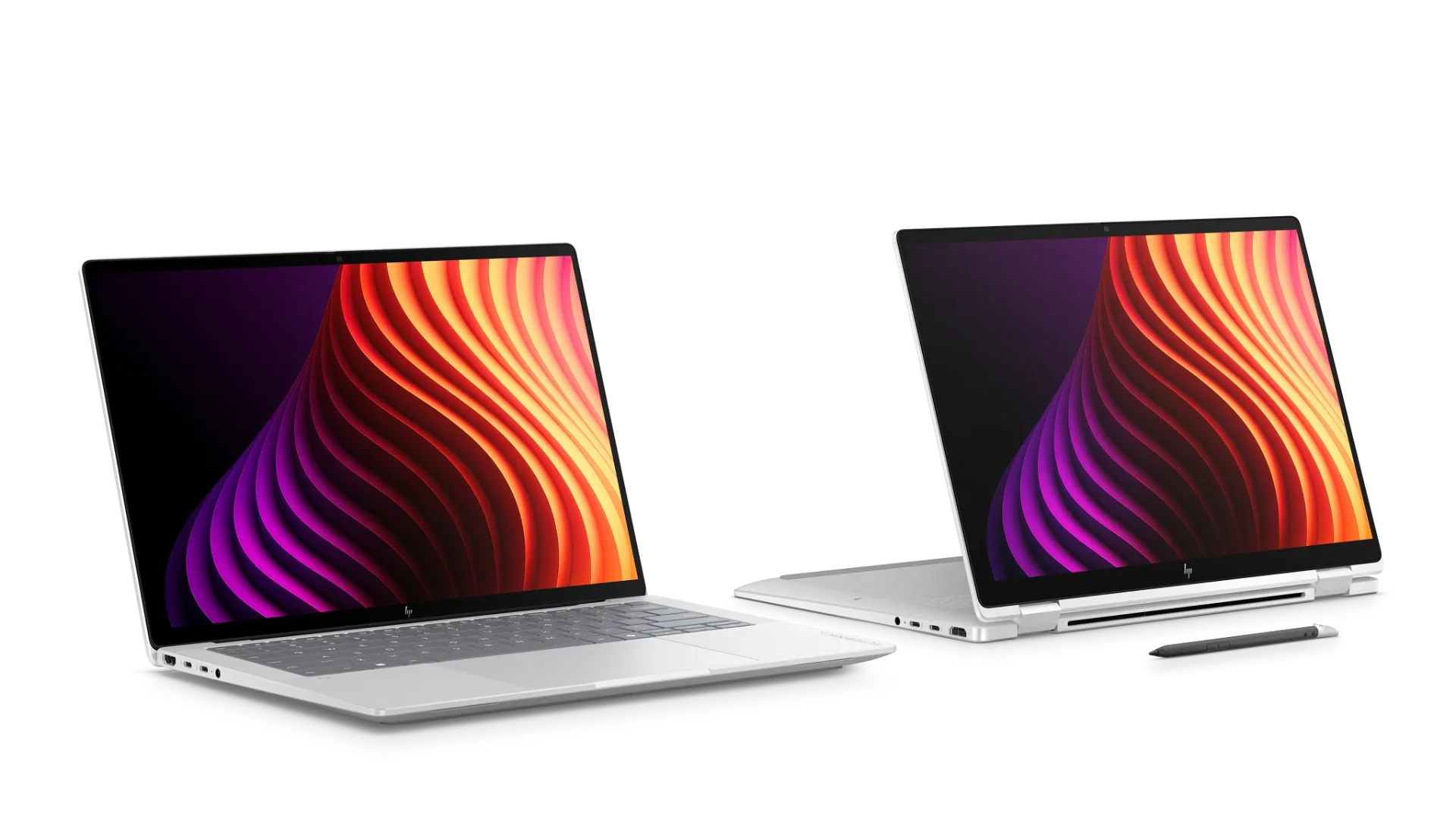 HP EliteBook X Flip G2i in Glacier Silver, HP's flagship business convertible with top-mounted serviceable keyboard and haptic trackpad
